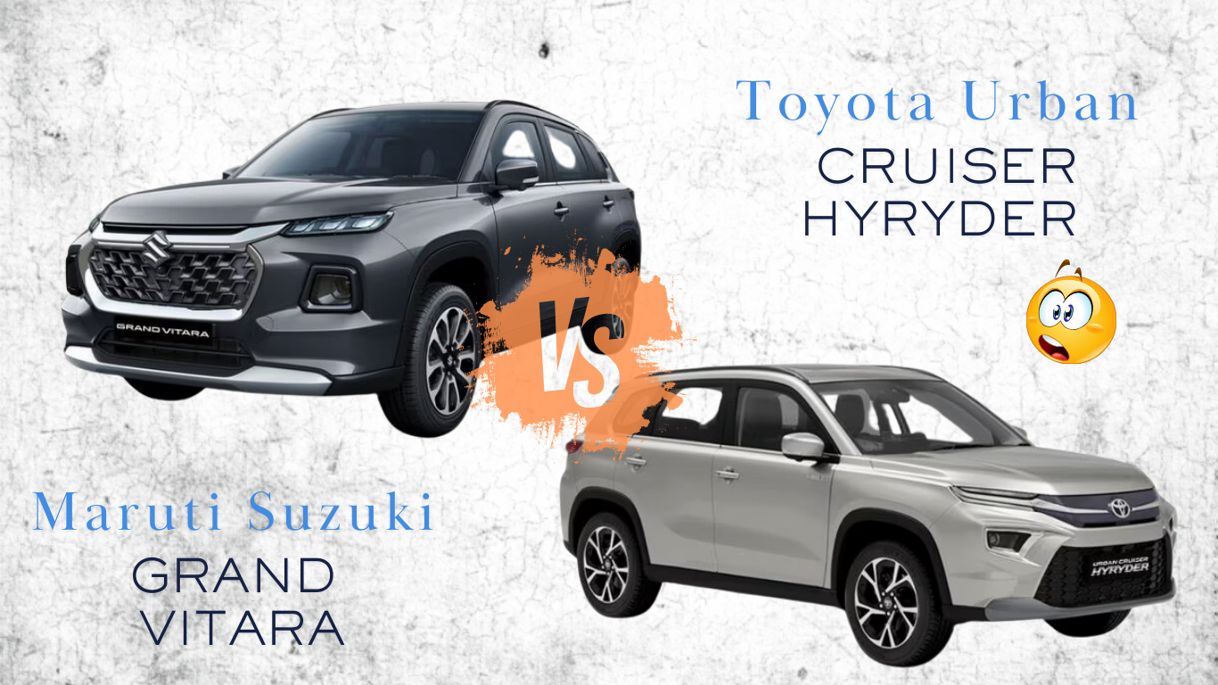 Which SUV Reigns Supreme? 🚗 "Toyota Urban Cruiser Hyryder vs Maruti Suzuki Grand Vitara"