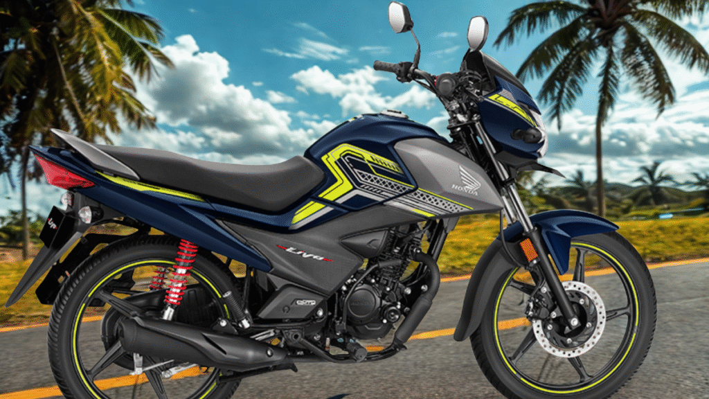 2025 Honda Livo in three new color options – matte crust metallic, black with blue decals, and black with red decals
