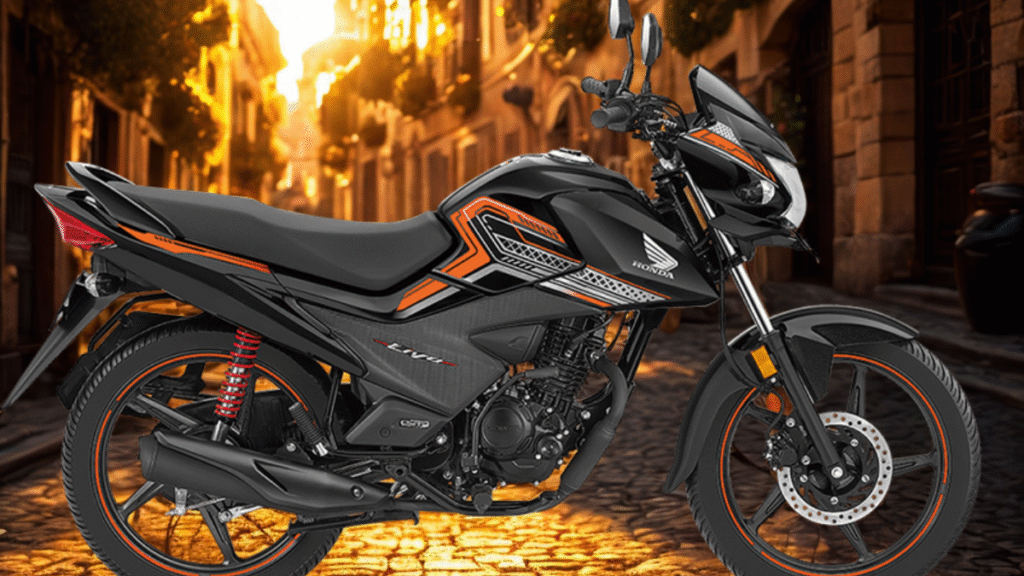 Close-up of 2025 Honda Livo’s fully digital dash with gear position, speedometer, and service due indicator